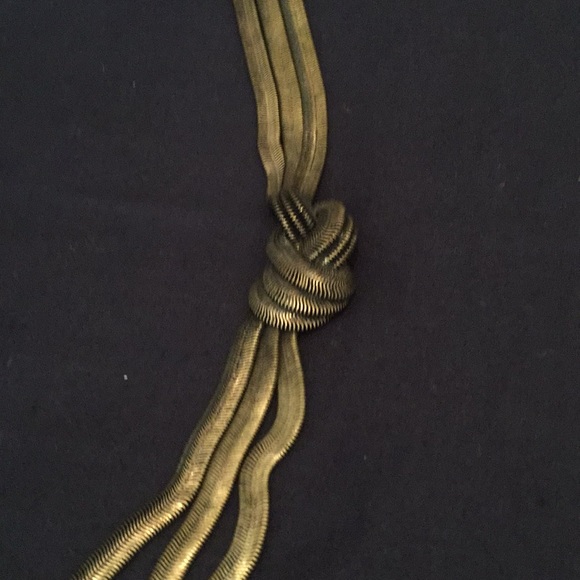 Gold Knot Necklace - Picture 2 of 8